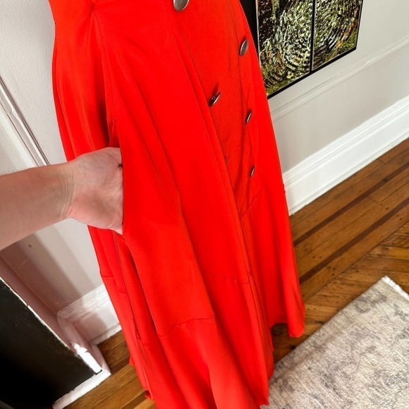 NWT Y2K YOHJI YAMAMOTO Formal Red Silk Gown - Spring Summer 2005 Collection - Picture 8 of 13